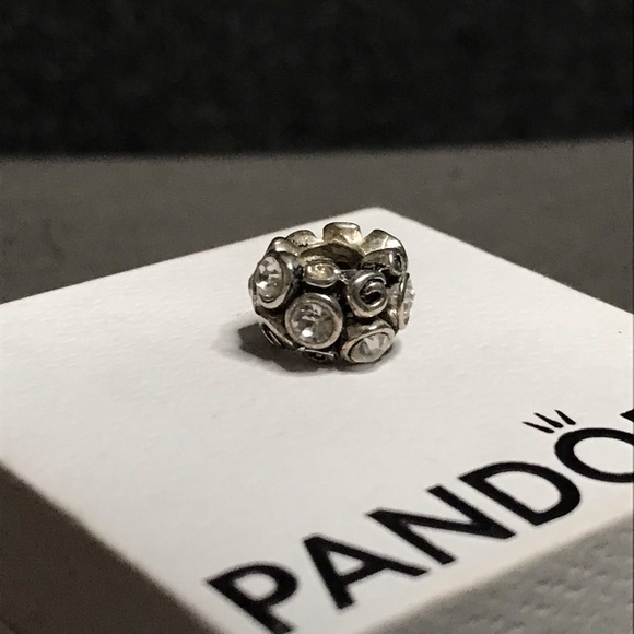 Authentic Pandora Charm with Clear CZ - Picture 1 of 4